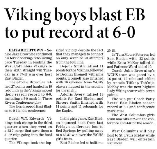 West Columbus High School