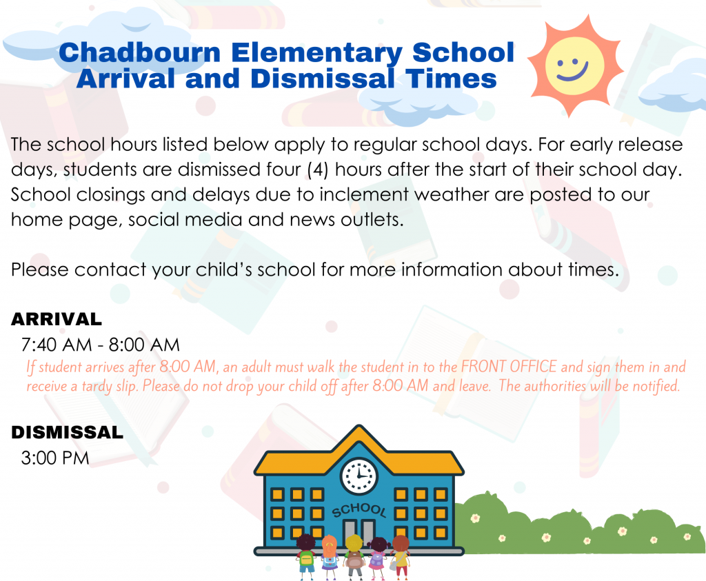 School Hours Chadbourn Elementary School